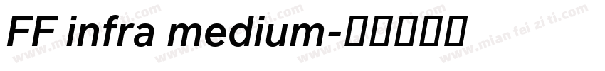FF infra medium字体转换